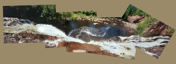 Jean's Collage of the Potato River Falls - Lower